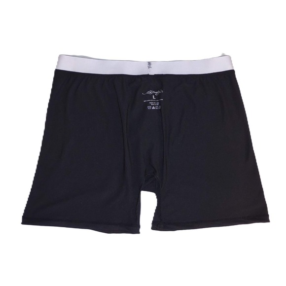 Ed Hardy Logo Black w/ Multi-Colored Skulls Cotton Blend Front Pouch Boxers NWOT - Picture 2 of 4